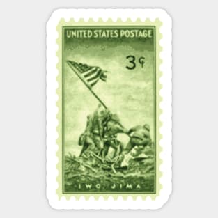 Iwo Jima Stamp Sticker